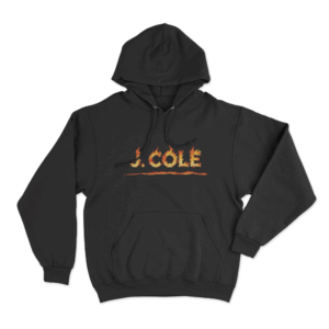 J Cole Unisex Hoodie Black 1